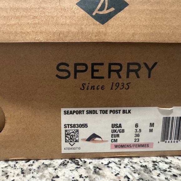 Women’s Sperry seaport sandal size 6 Black - Picture 6 of 6